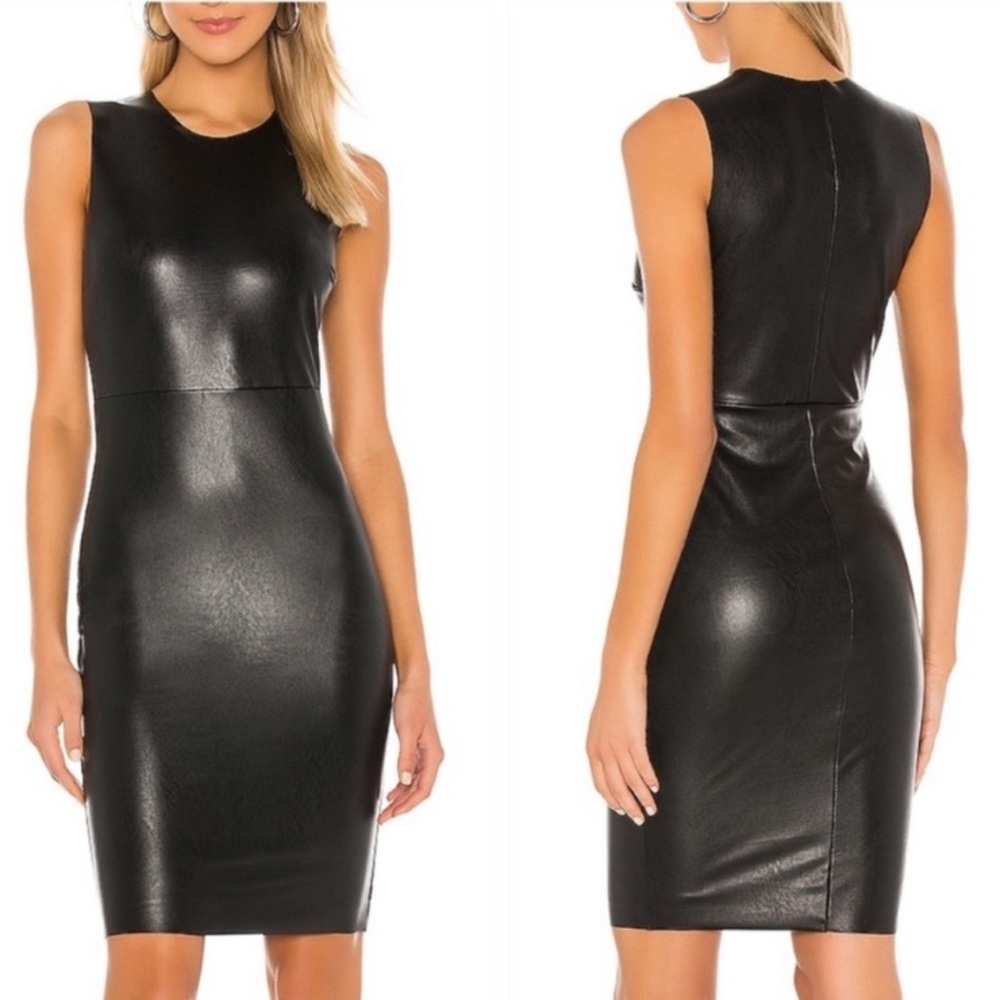 Commando faux leather signature dress